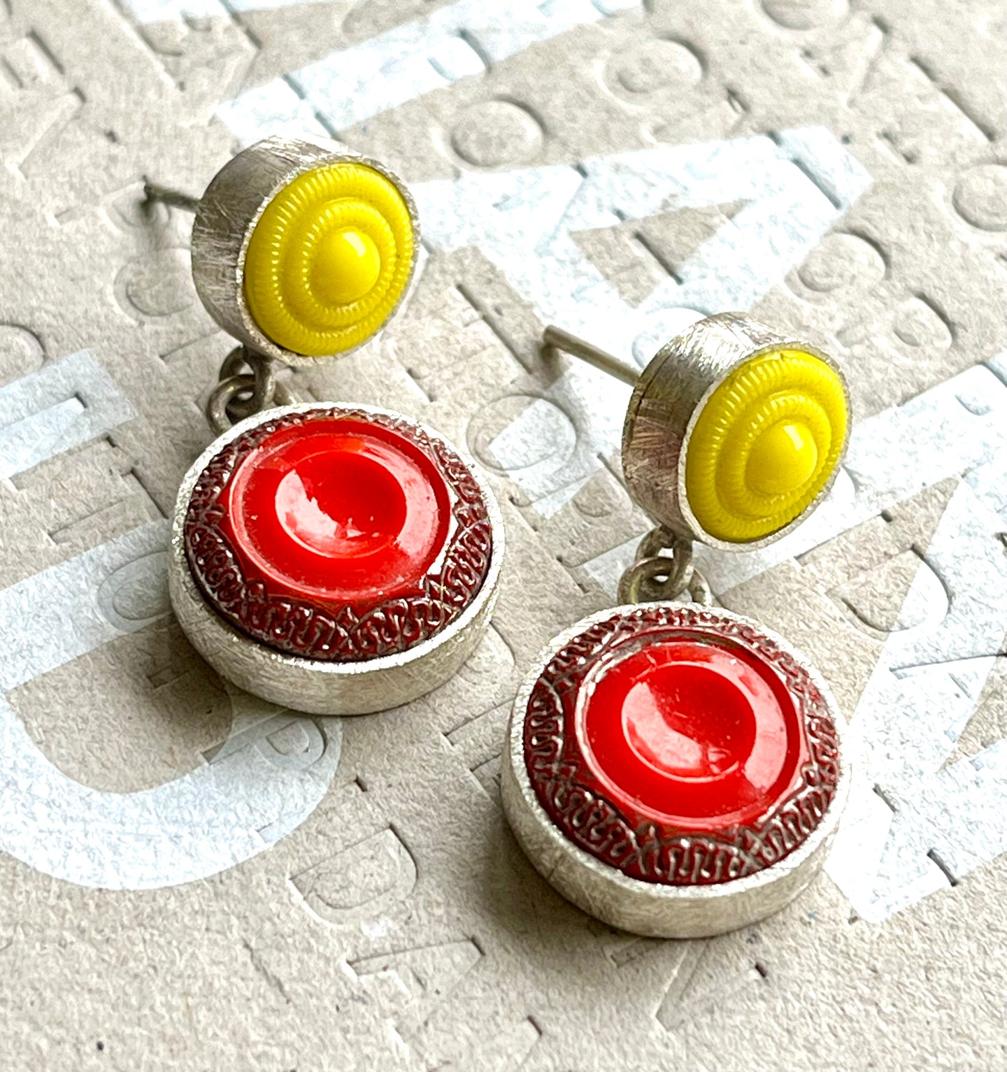 aros plara y botones