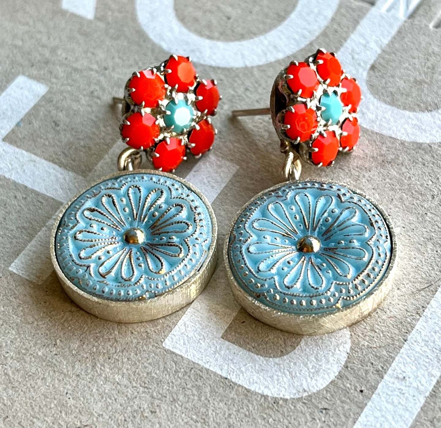 aros plata y botones