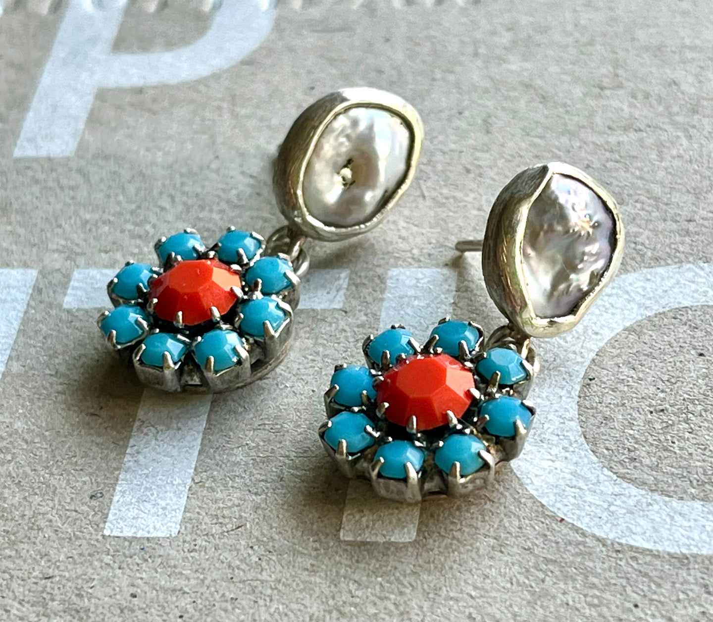 aros botones y perla
