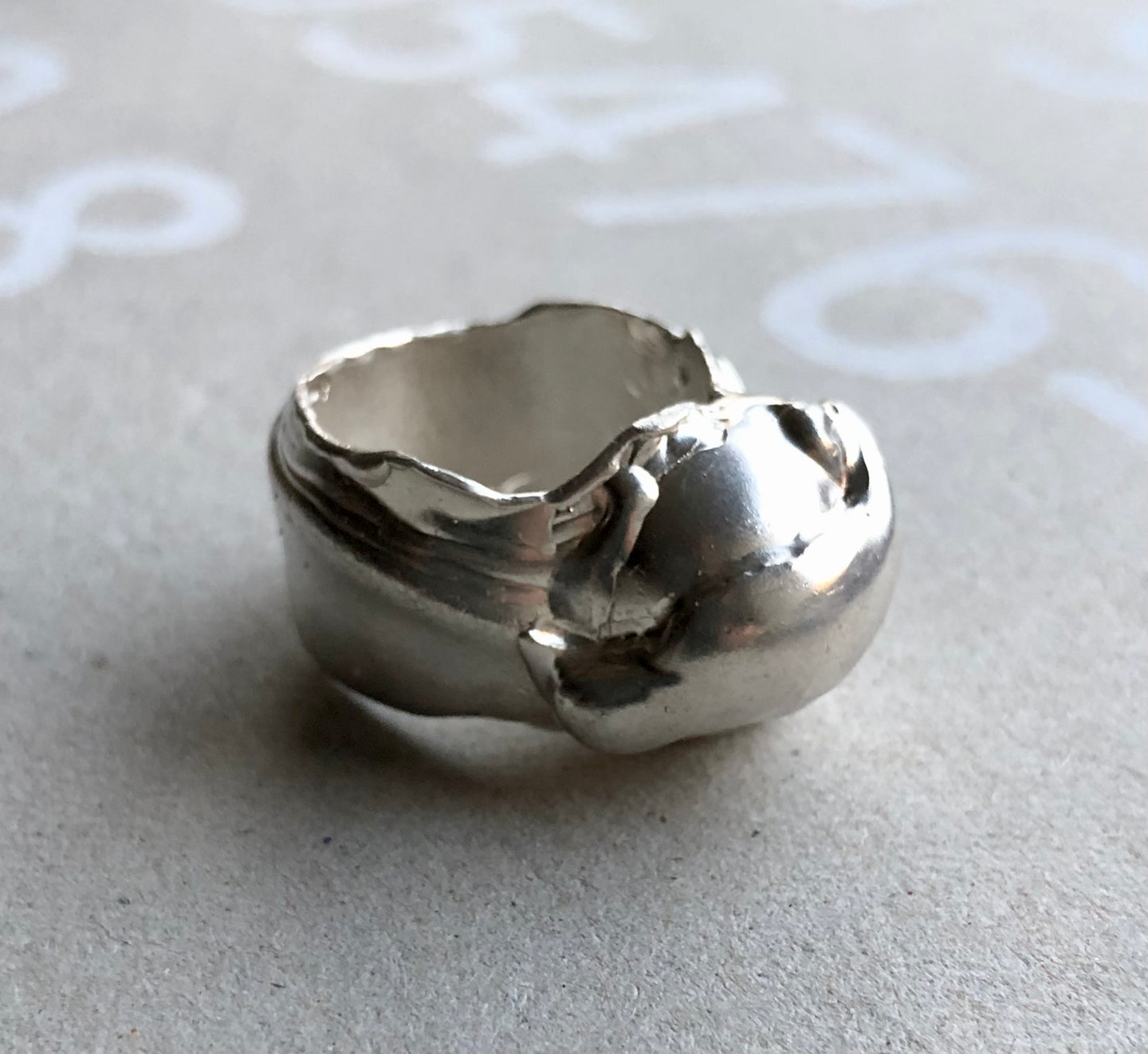 anillo de plata
