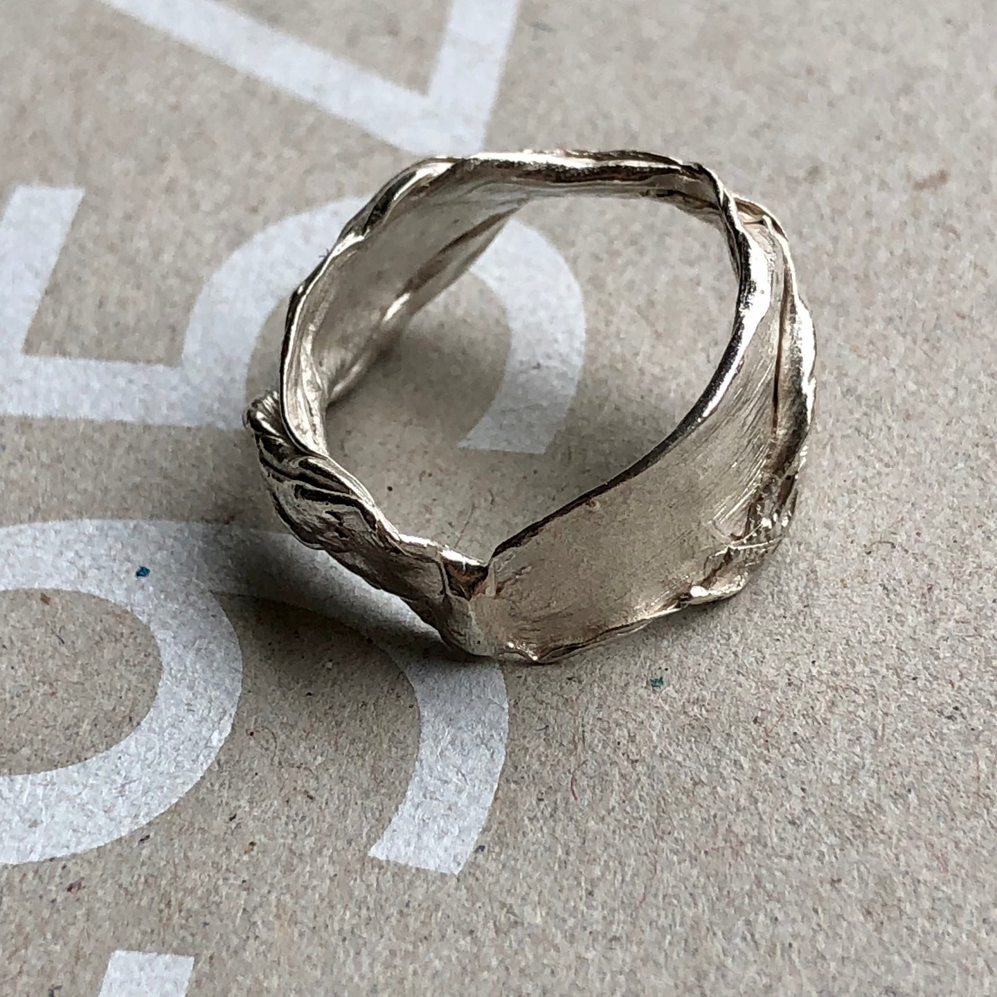 anillo de plata