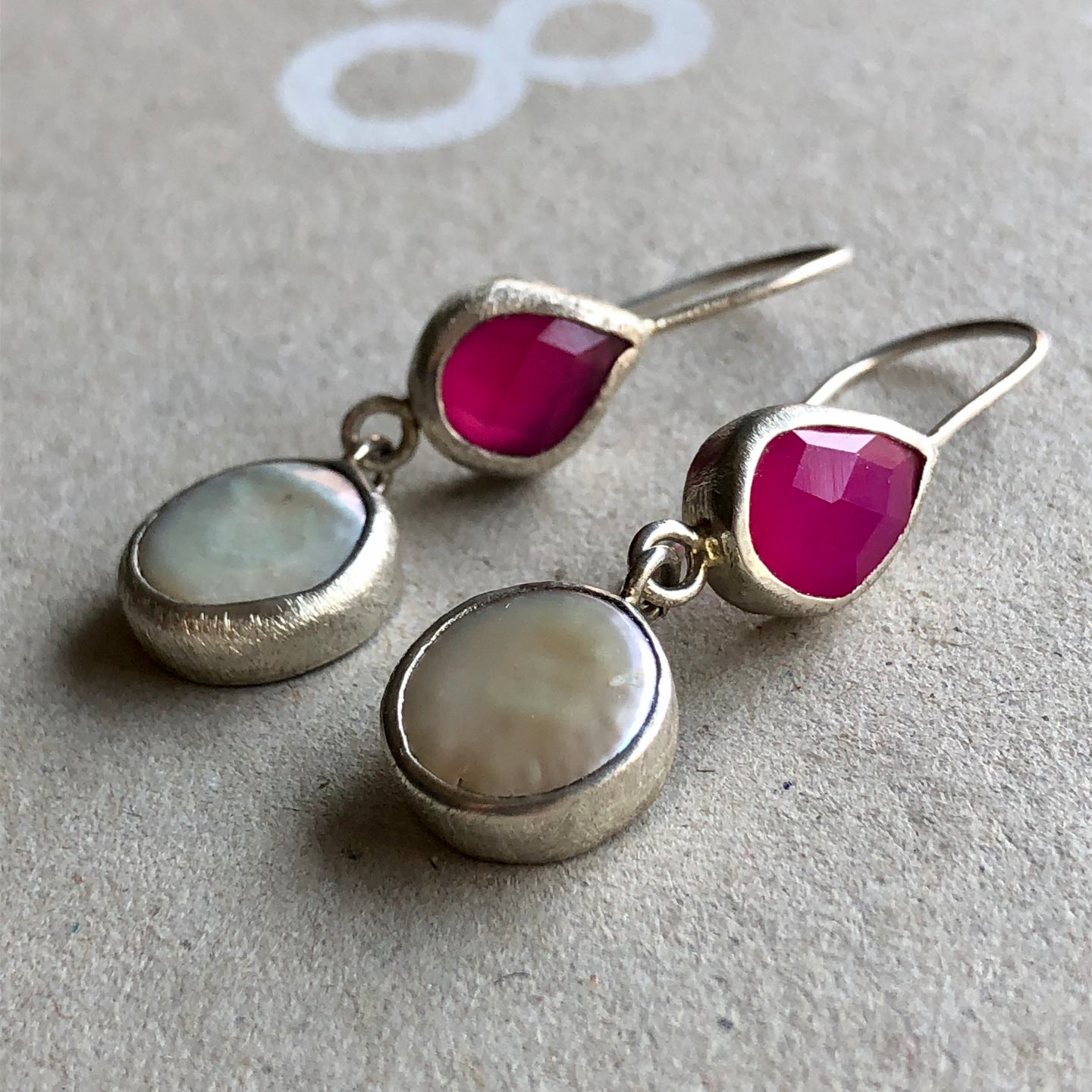 aros dobles colgantes