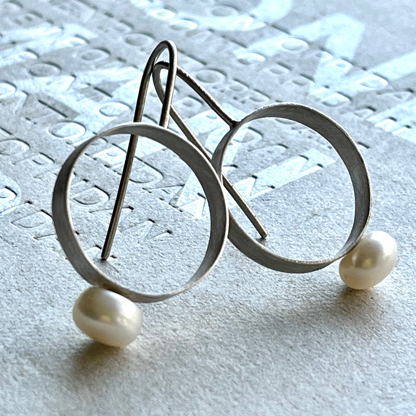 aros con perlas