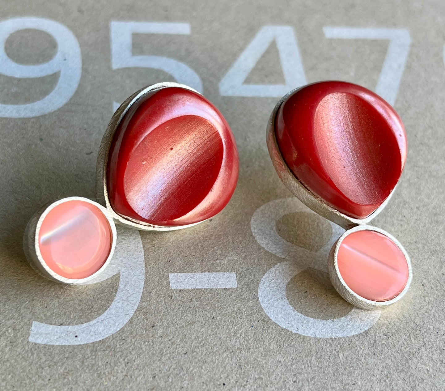 aros rojos grandes