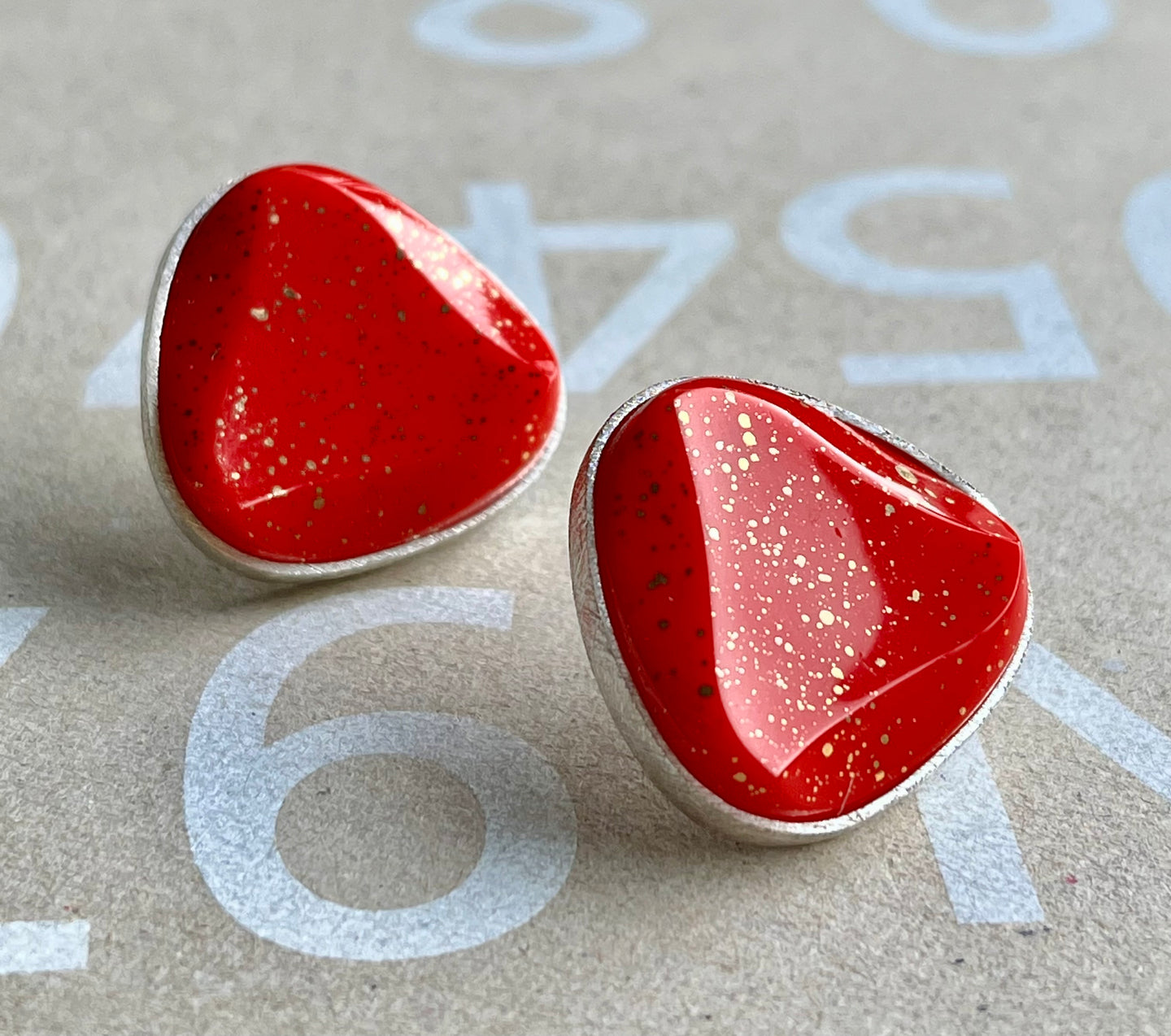 aros rojos grandes