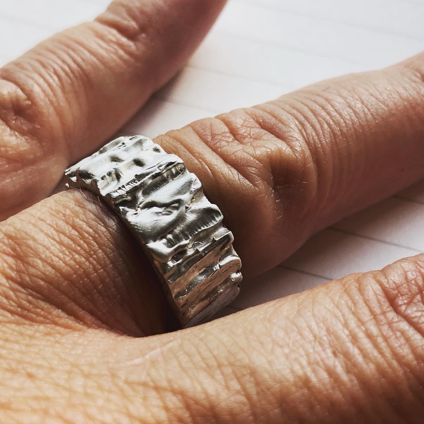 anillo de plata