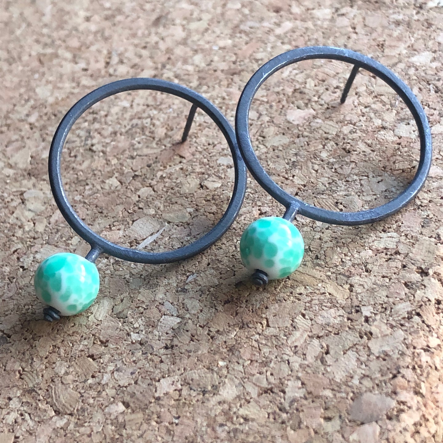 aros cristal japonés vintage