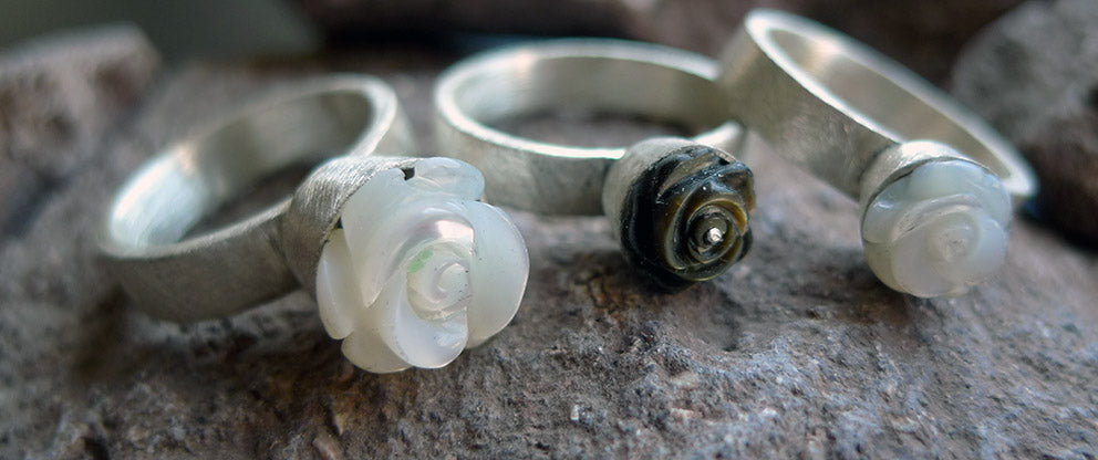 Anillos rosita de nácar, opciones
