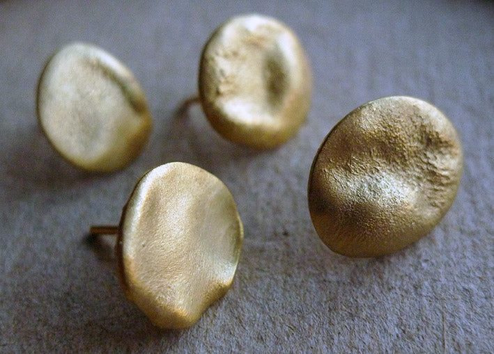 Aros de plata con baño de oro, opciones